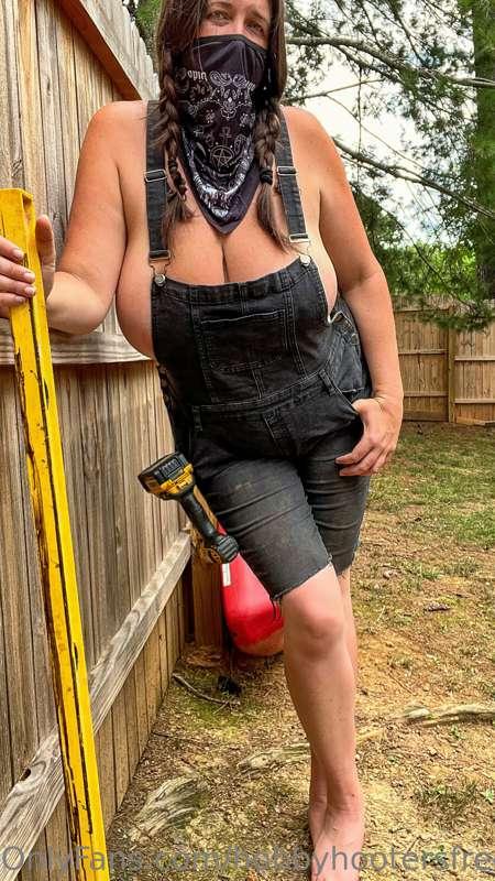 What would you do if I was working in your backyard dressed ..