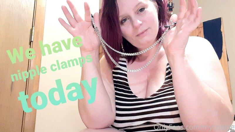 NIPPLE CLAMPS GENTLEMEN!!Yes I decided today was a good day ..