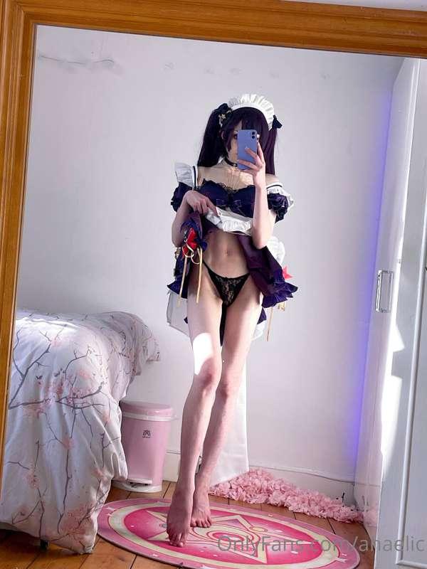 Tried on my new maid mona cosplay yesterday and thought I’d ..