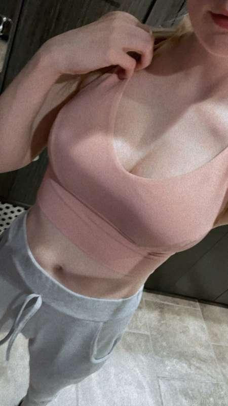My nipples kept showing through my bra at the gym and I kept..