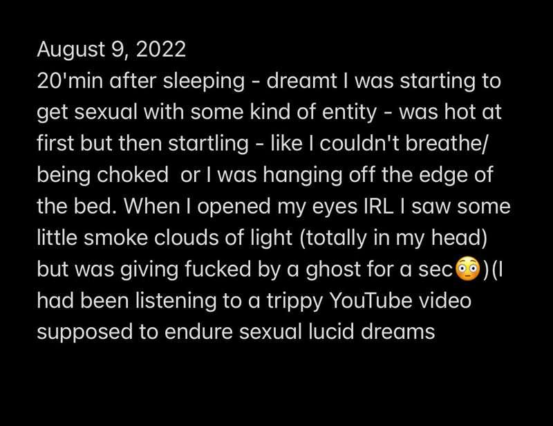 as promised: exclusive excerpts from my dream diary ✏📃

*ent..