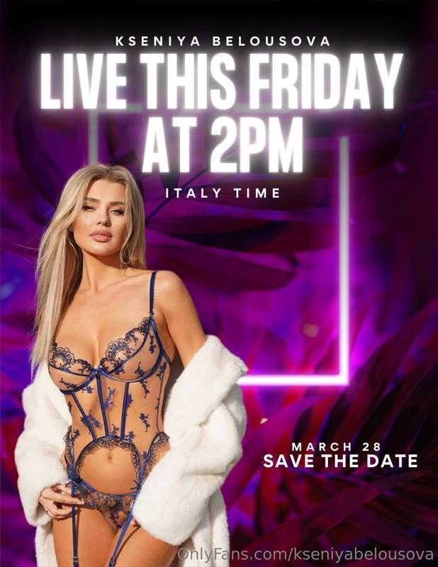 What are you secretly hoping I do during the live?