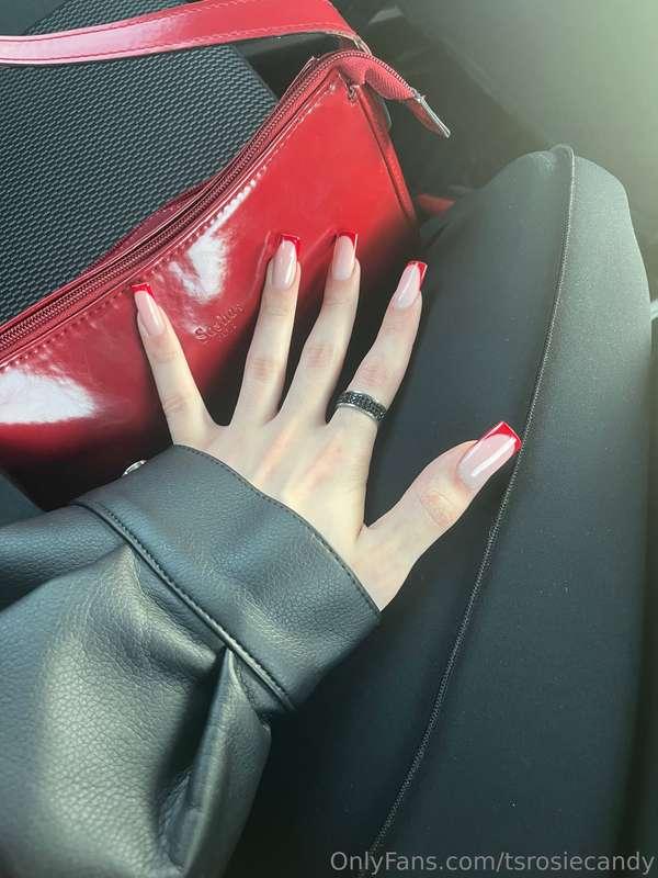 Today was all about self-care. I started with my nails — bee..
