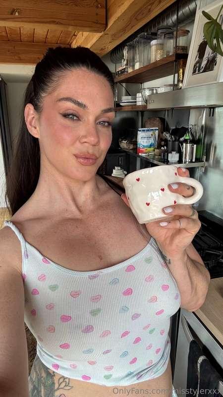 Hearts cup + Hearts PJs 🤭❤️