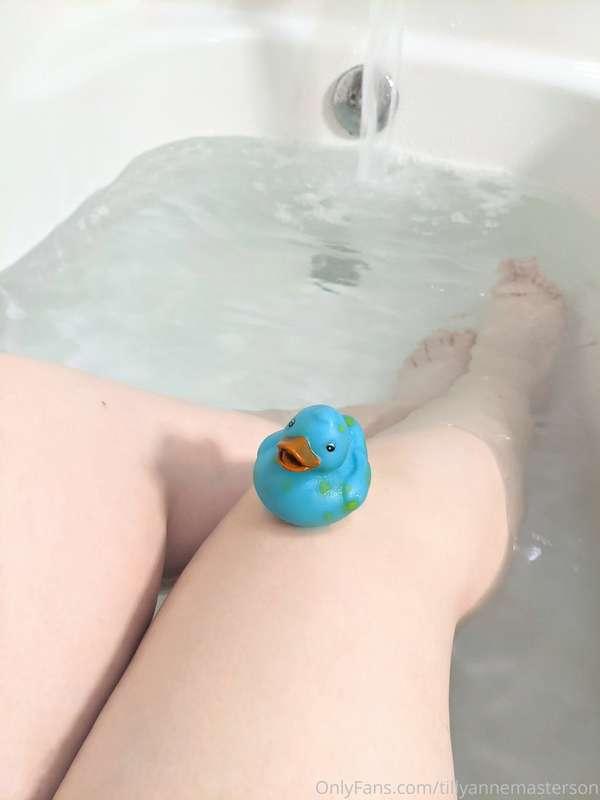 Never too early for a bath!