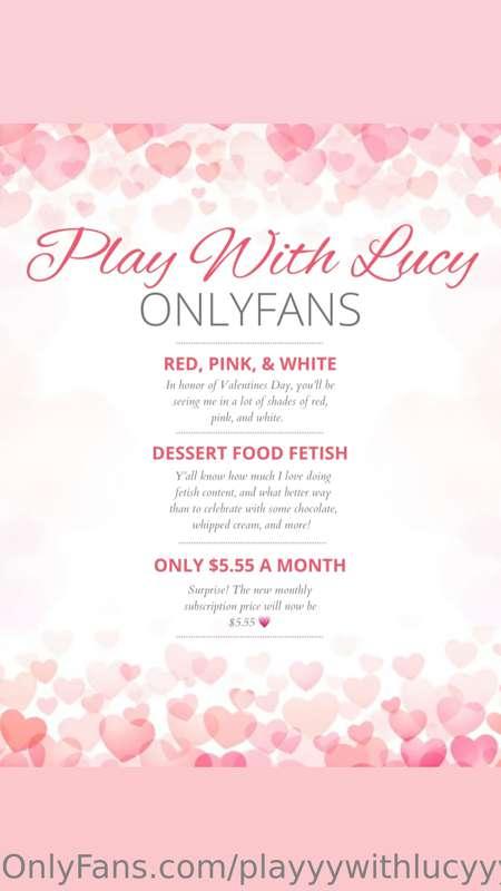 VIP ONLYFANS IS ONLY $5.55 💗
Go subscribe to @playwithlucy !..