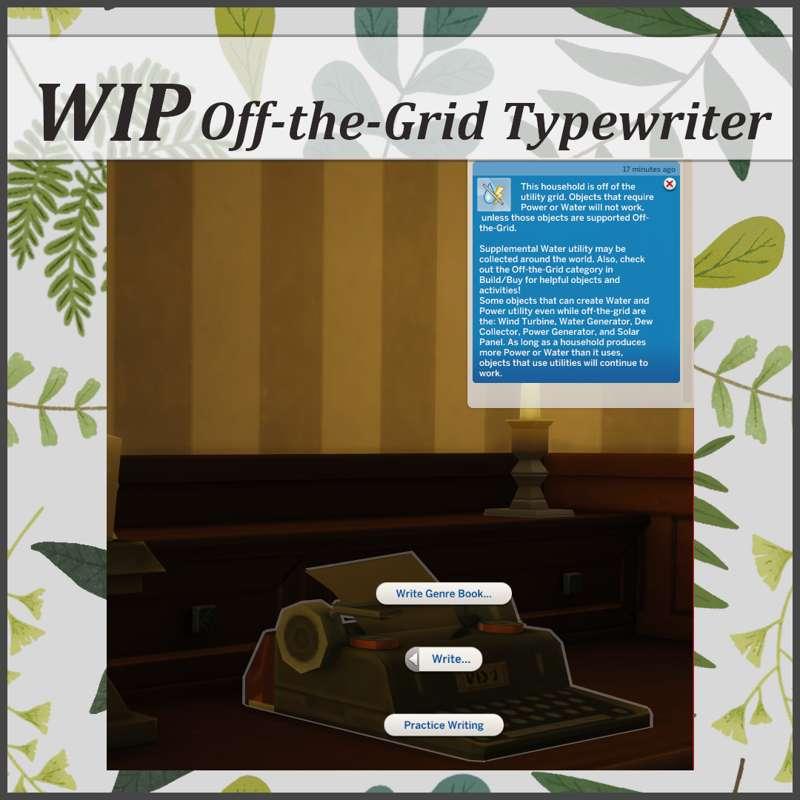 WIP Off-the-Grid Typewriter