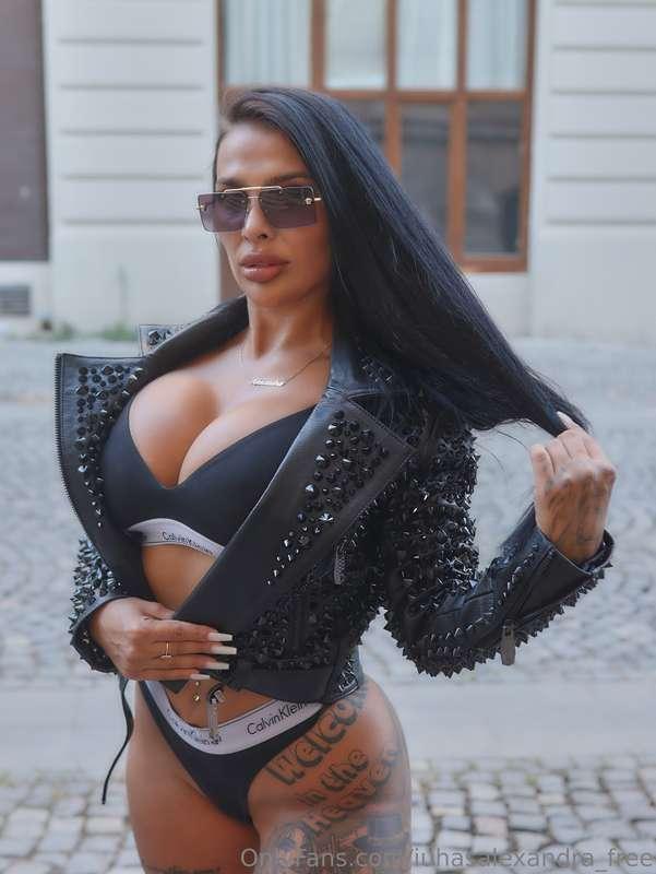 My studded jacket screams bad girl 💋🔥… panties whisper dirty..