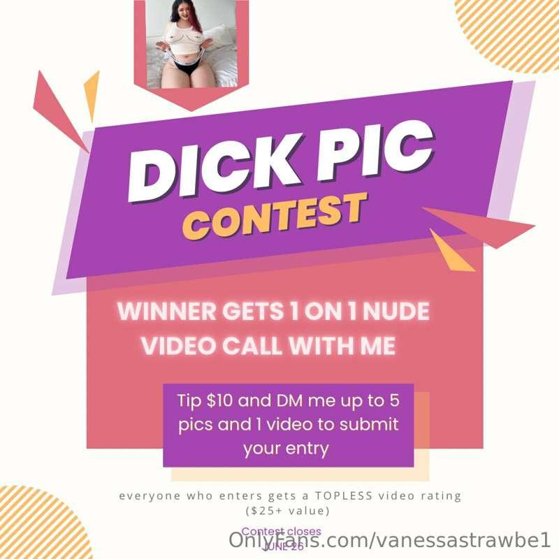 Let’s spice up the weekend with a ***DICK PIC COMPETITION***..