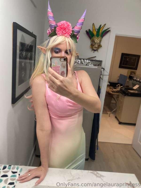 Second look for the studio shoot rainbow oni goddess 🌈