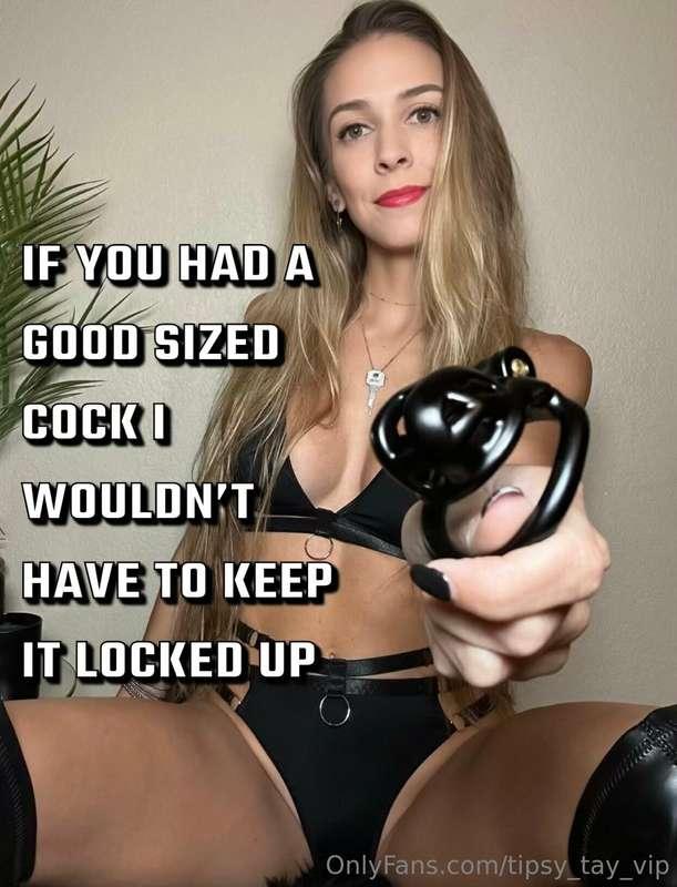 It’s not my fault your cock is small! I want some real dick ..