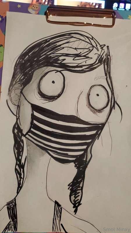 draw me like a Tim Burton character challenge ✏️ 📢 join me P..