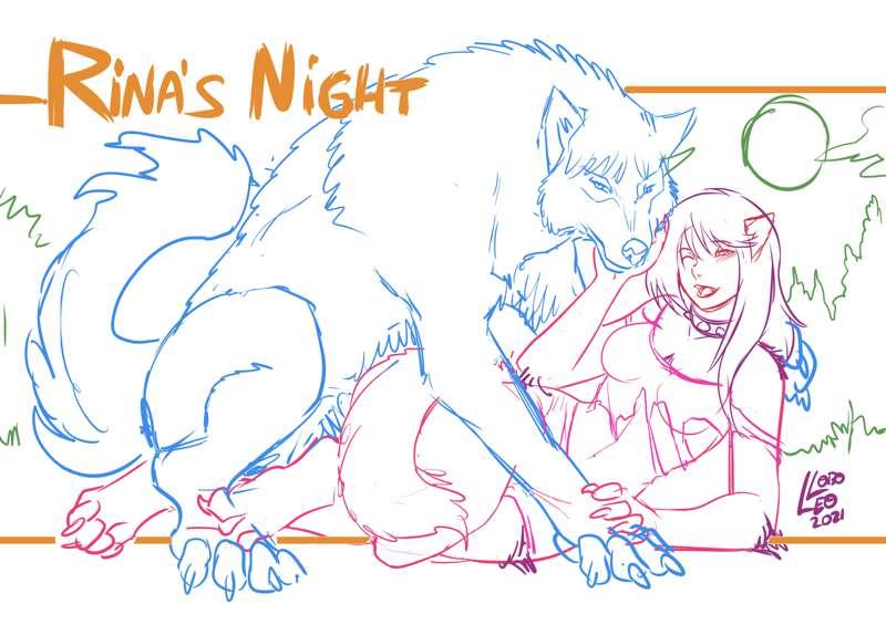 "Rina's Night" Cover - Sketch