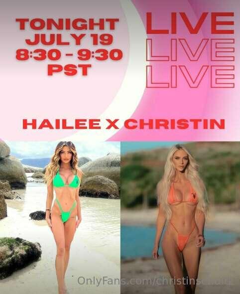 DOUBLE THE TROUBLE
TONIGHT I AM LIVE WITH MY GF @haileeargon..