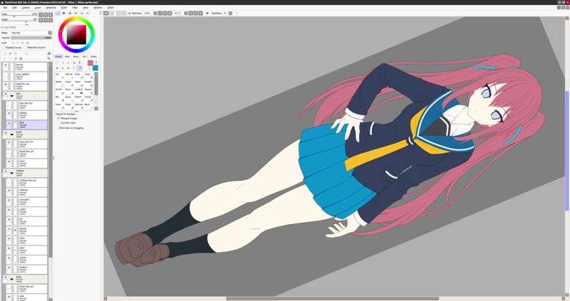 More progress on Olina sprite set 1~