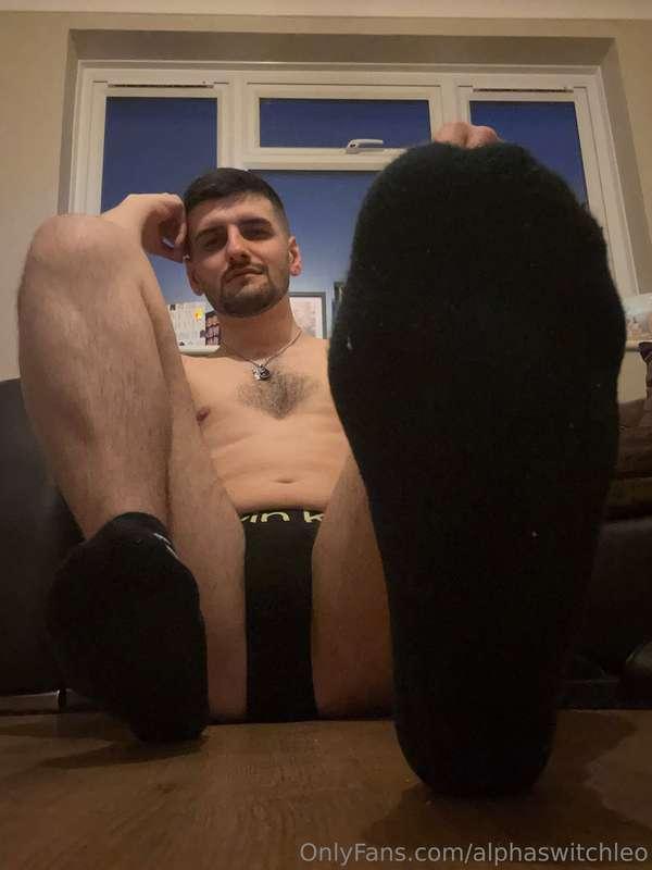 Sweaty stinky black socks 😈