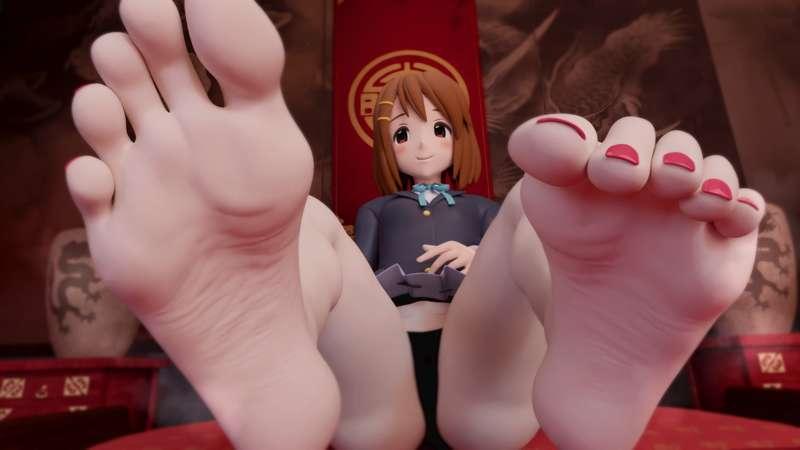 [Animation] Yui Wiggly Feet!