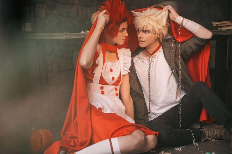 Wolf and little red riding hood 
