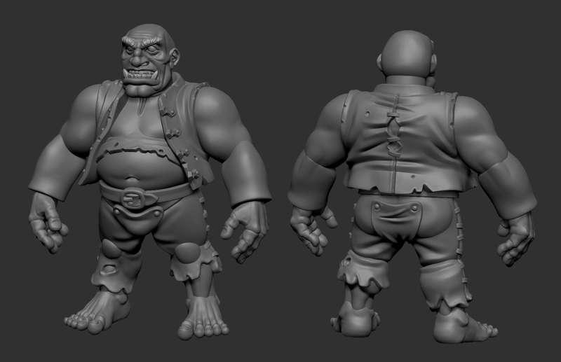 October WIP : Multipart ogre wip! 