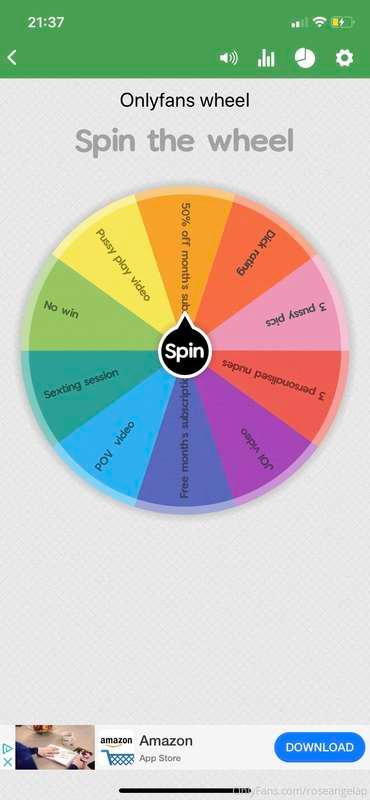 Onlyfans wheel! $7.50 per spin or 3 for $15 💦 tip to play 🥵