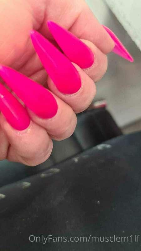 New set of nails yesterday and also I had matching toe nails..