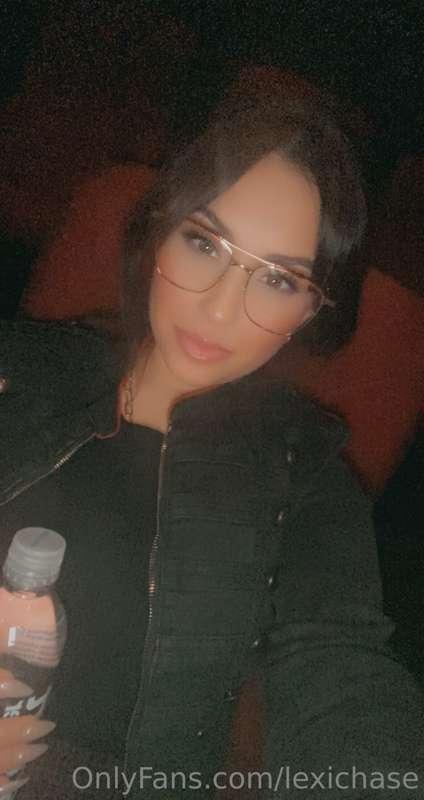 At the movies with my girl Cameron James! Seeing a horror fi..