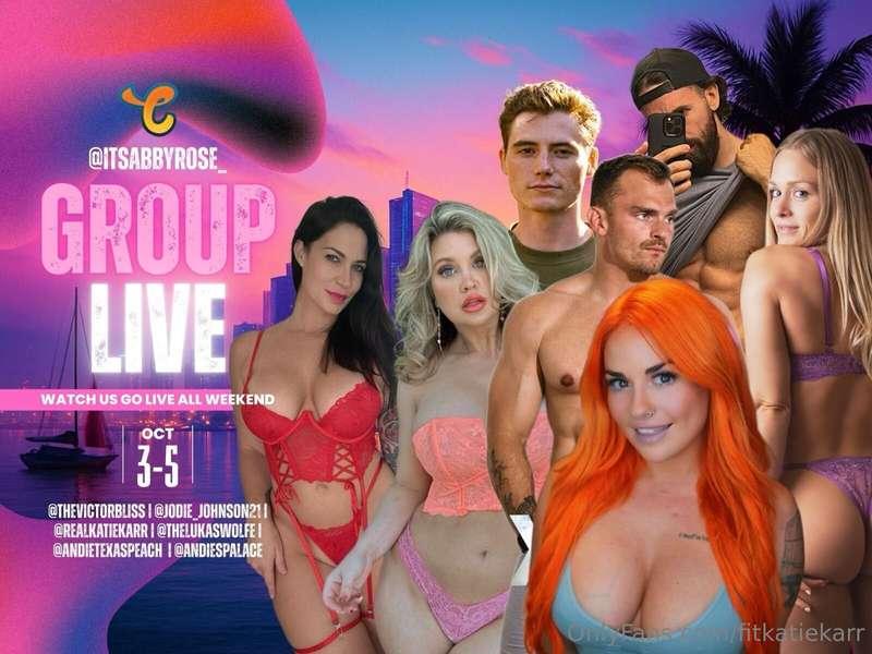 Will be LIVE with these hotties this weekend on Chaturbate! ..