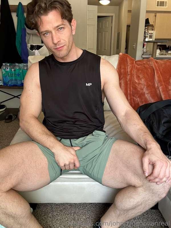 Not even these shorts can hide how ready I am…