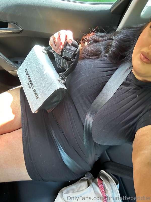 Sitting in your car like a good passenger princess until we ..