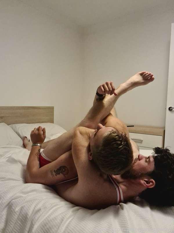Myself and @colewolfwoodfree wrestling.. we shouldve filmed ..