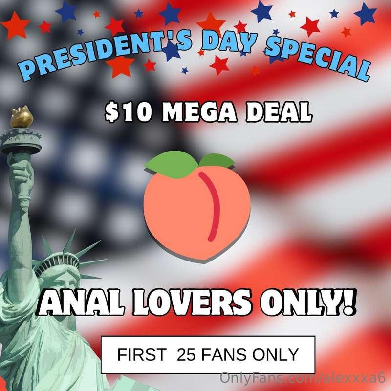 𝐏𝐑𝐄𝐒𝐈𝐃𝐄𝐍𝐓'𝐒 𝐃𝐀𝐘 𝐒𝐏𝐄𝐂𝐈𝐀𝐋 😱🇺🇸 - 𝘓𝘪𝘮𝘪𝘵𝘦𝘥 𝘴𝘱𝘰𝘵𝘴!!! ✅ $10 MEGA AN..