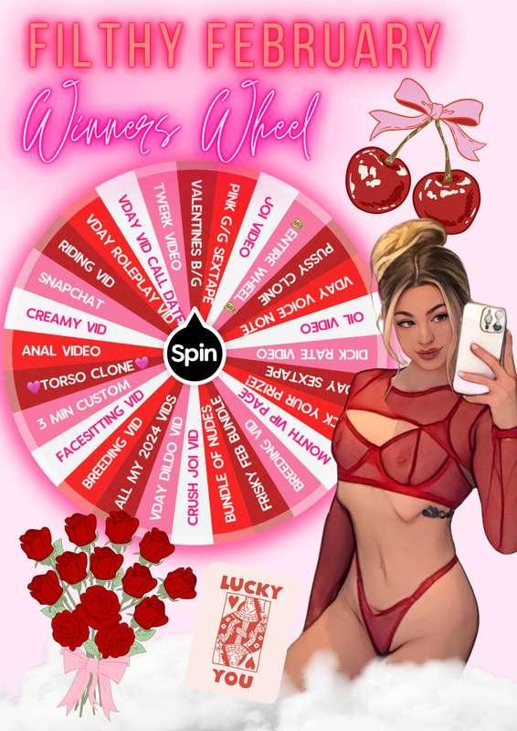 FILTHY FEBRUARY WHEEL SPIN🌹💕 NEWELY ADDED LIMITED EDITION TO..