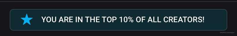 We made it to the TOP 10%😍😍