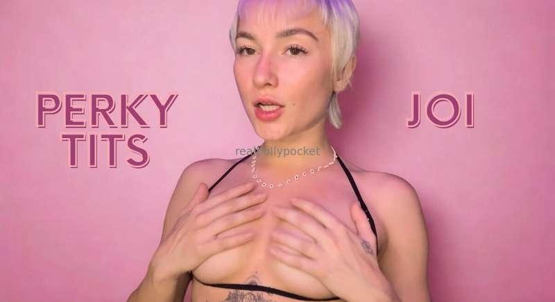 PERKY TITS JOI 🍒 stroke for my perky tits 😍 build a nice big..