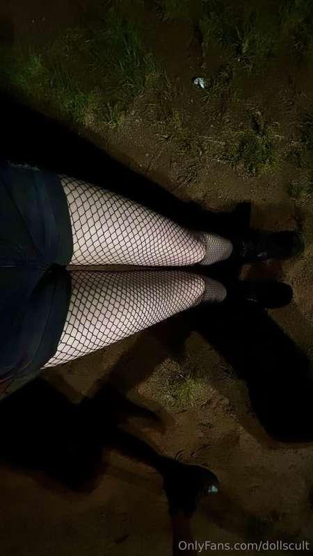 I like my legs in fishnet stockings