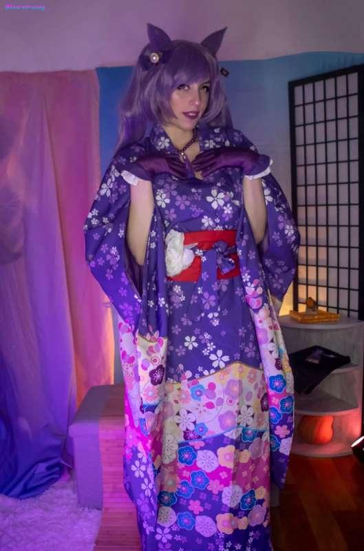 Keqing cosplay Canon and Kimono