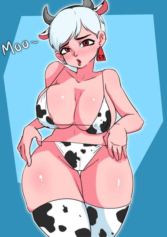 Claire Nunez Cow costume(request)
