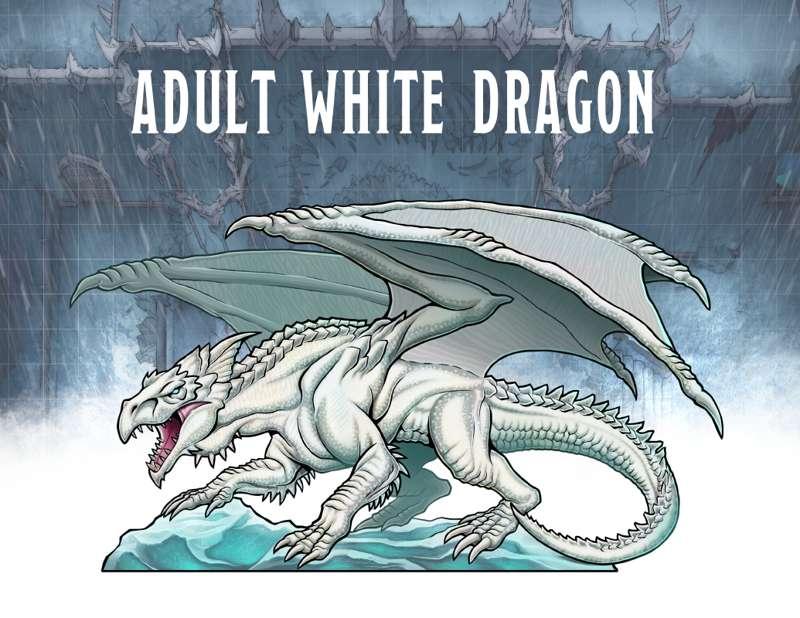 #193 Adult White Dragon