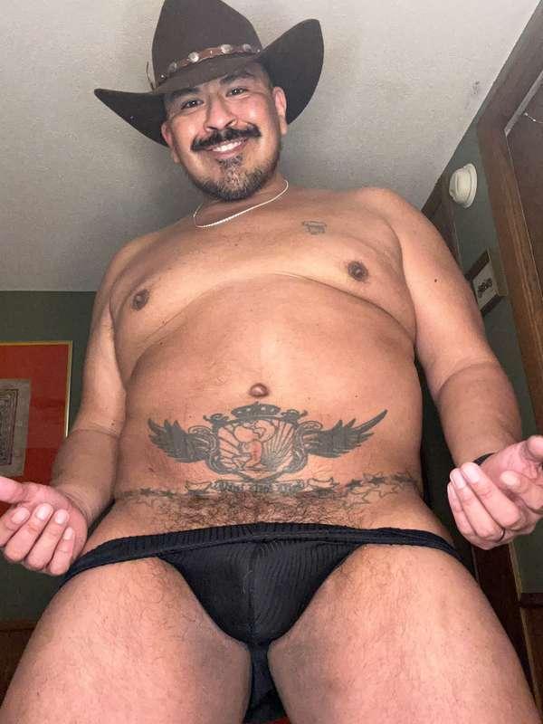 I had some alone time so I put on a cowboy hat … and took of..