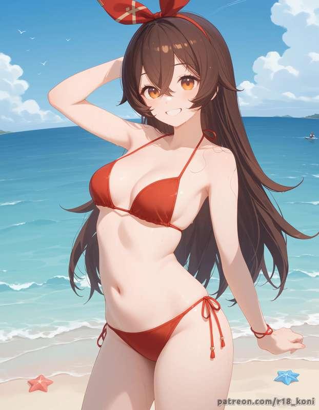 [R-18] Amber - Genshin Impact