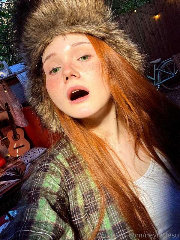 When you hear a twig snap in the woods and realize... you're..