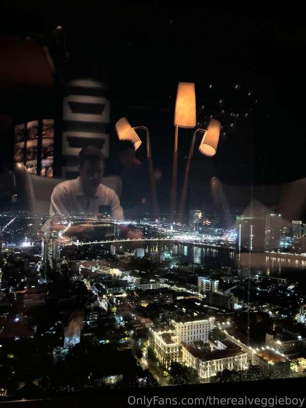 My last night in Phnom Penh. Roof top bar. But first I had t..