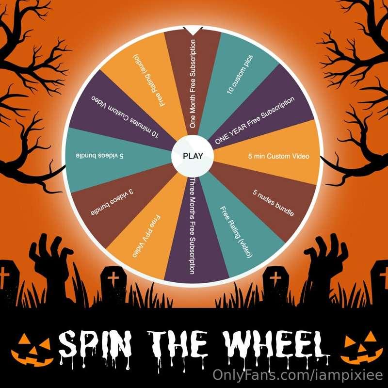 You asked for it so here it is! 🥰   ***SPIN THE WHEEL*** Hal..