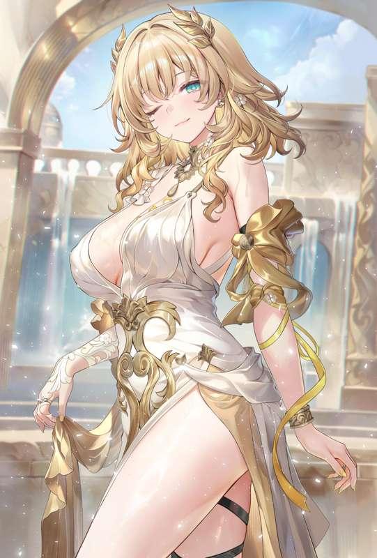 【High Resolution Images 】 Aglaea swimsuit 💛 阿格萊雅 泳裝💛