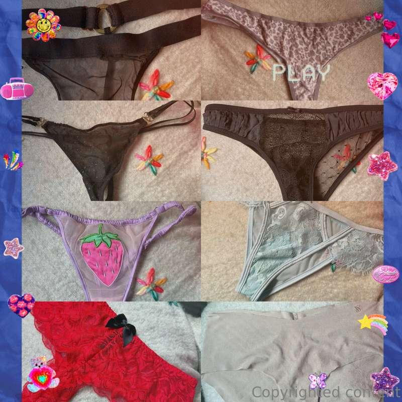 👙 
Panties for sale 🥵 !!!

message me.

 Worn, played in, an..