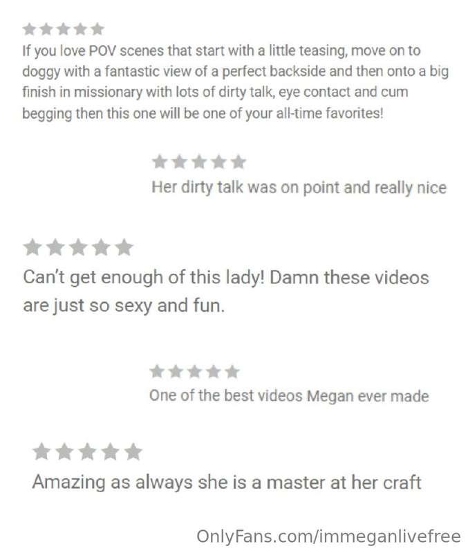 Some of your reviews after watching the exclusive videos ava..