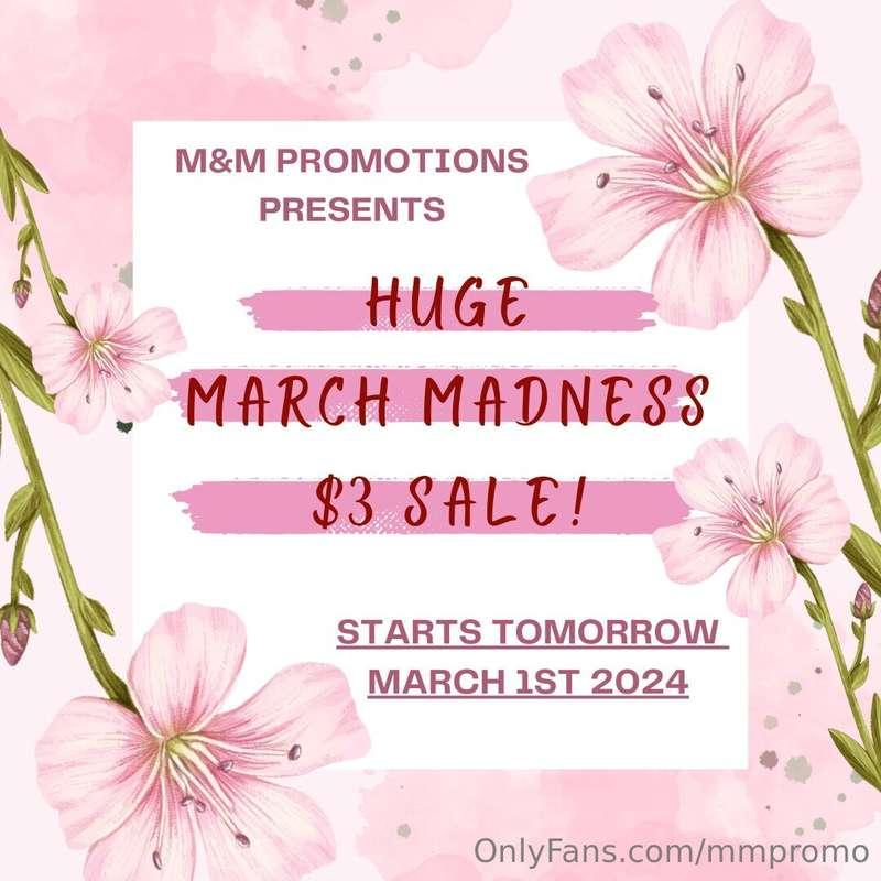 𝗛𝗮𝘃𝗲 𝘆𝗼𝘂 𝗵𝗲𝗮𝗿𝗱? About the 𝗠𝗮𝗿𝗰𝗵 𝗠𝗮𝗱𝗻𝗲𝘀𝘀 happening over here ..