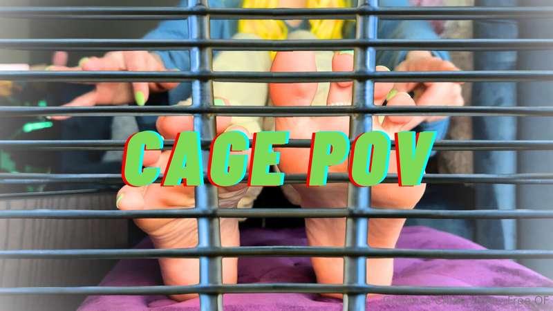 🐶 [4K] Submissive Man Affirmations - Cage POV Feet Worship G..