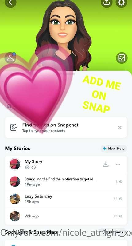 Let’s snap and get to know each other better!! Tip $10 and I..