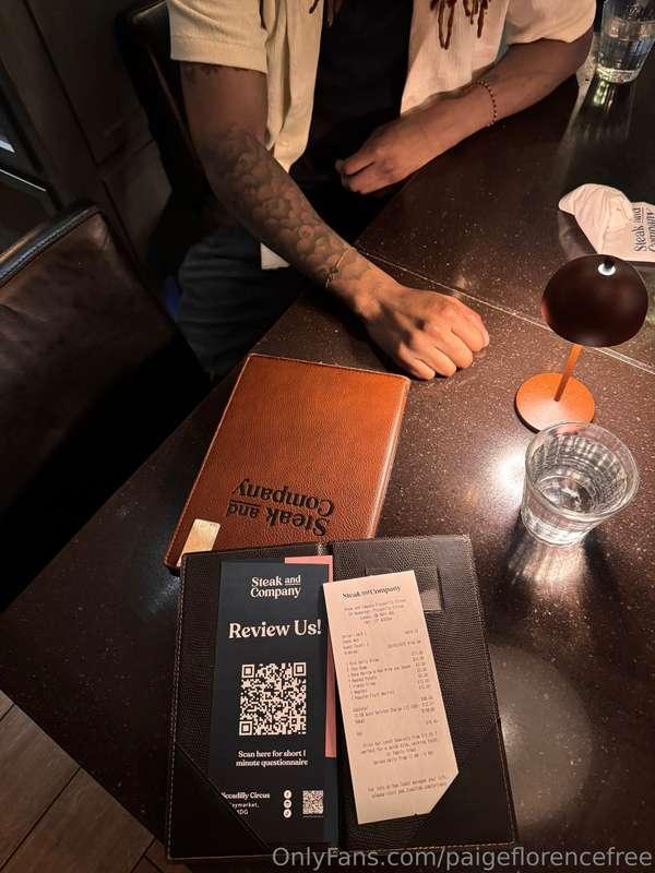 Went for a meal last night with my BBC BULL be a good boy an..